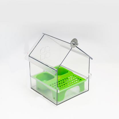 🎁SOLDES (50 % DE RÉDUCTION)🔥Mangeoire externe coulissante pour perroquets