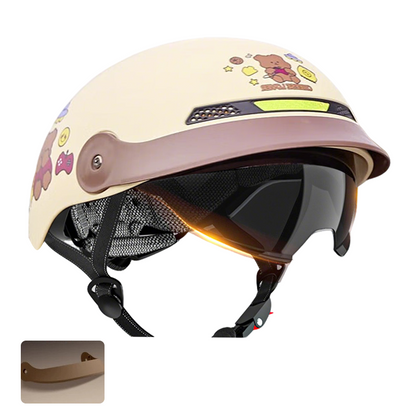 🛡️Casque Moto Léger Anti-Choc - Ventilation Optimisée et Visière Antibrume, Certifié CE 🏍️