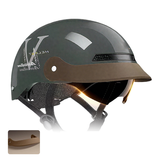 🛡️Casque Moto Léger Anti-Choc - Ventilation Optimisée et Visière Antibrume, Certifié CE 🏍️